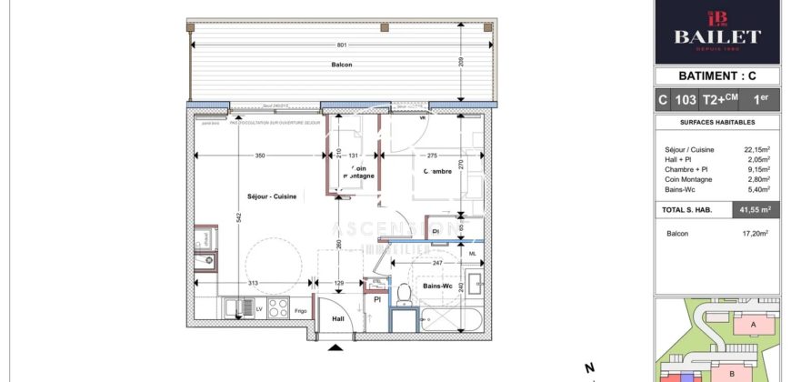 Programme neuf – Appartement 1 chambres et coin montagne – Le Snow Roc – Saint-Jean-d’Aulps