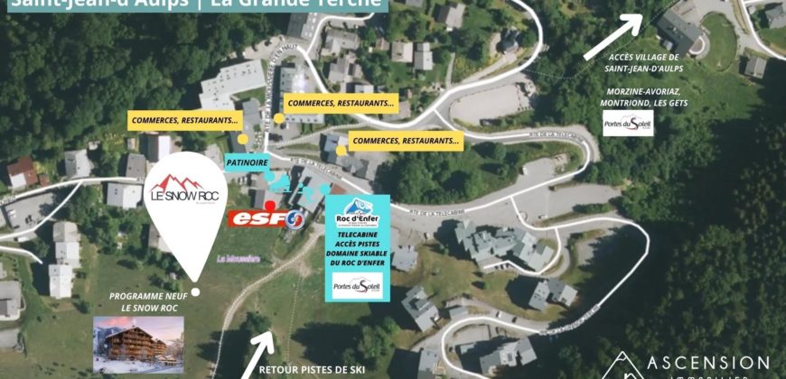 Programme neuf – Appartement 1 chambres et coin montagne – Le Snow Roc – Saint-Jean-d’Aulps