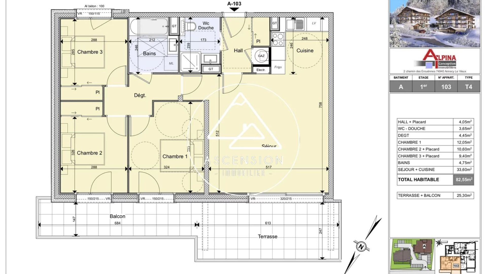 Appartement Neuf – 3 Chambres – Montriond