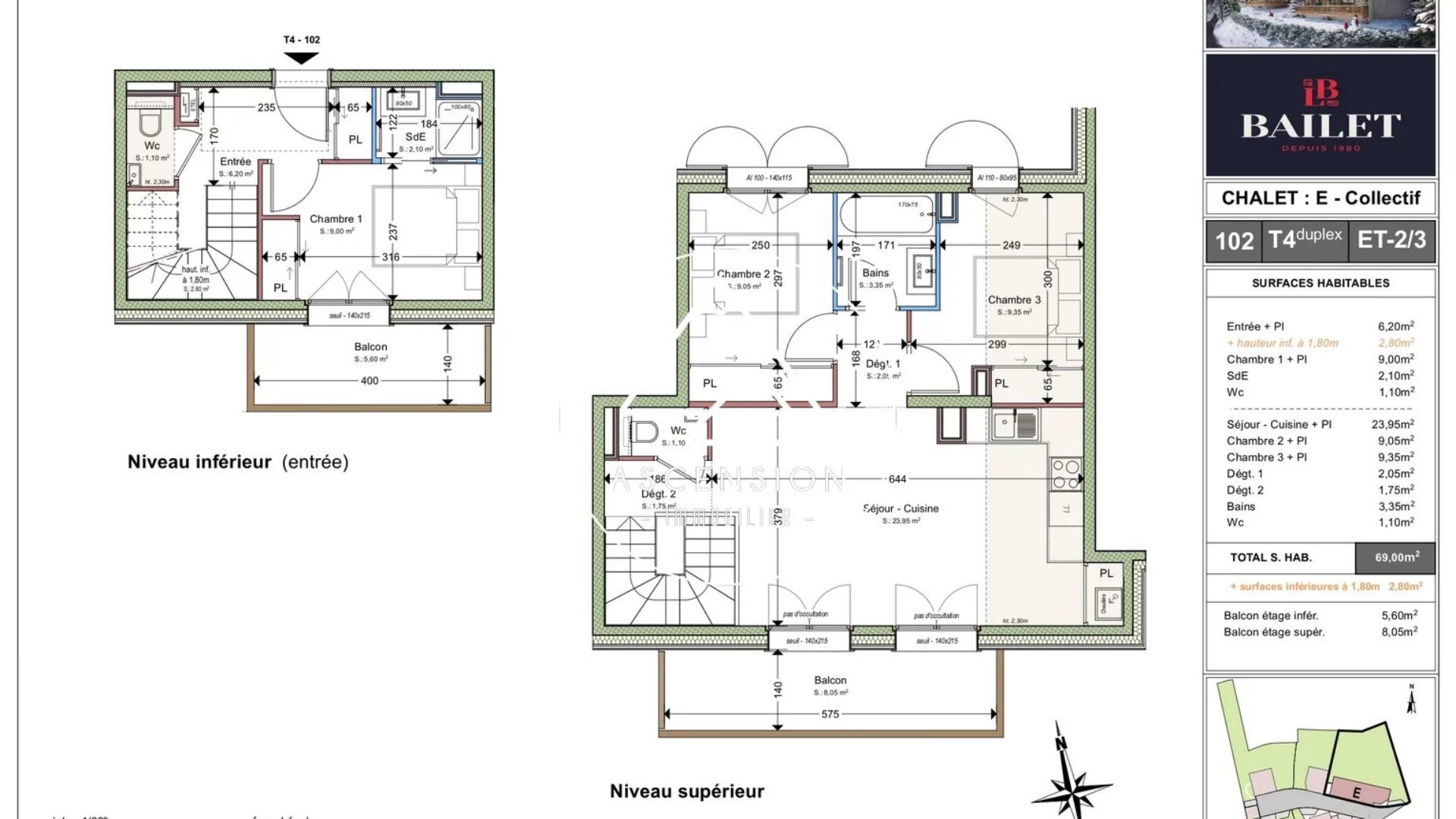 LES REFLETS D’ARDENT – 4 PIECES DUPLEX