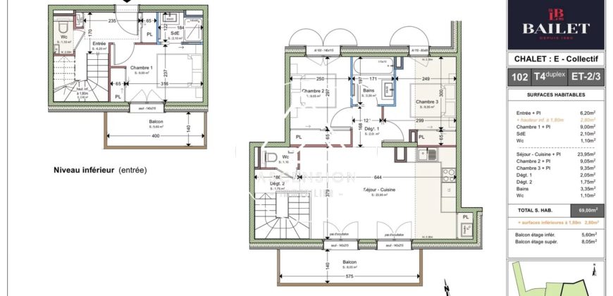 LES REFLETS D’ARDENT – 4 PIECES DUPLEX