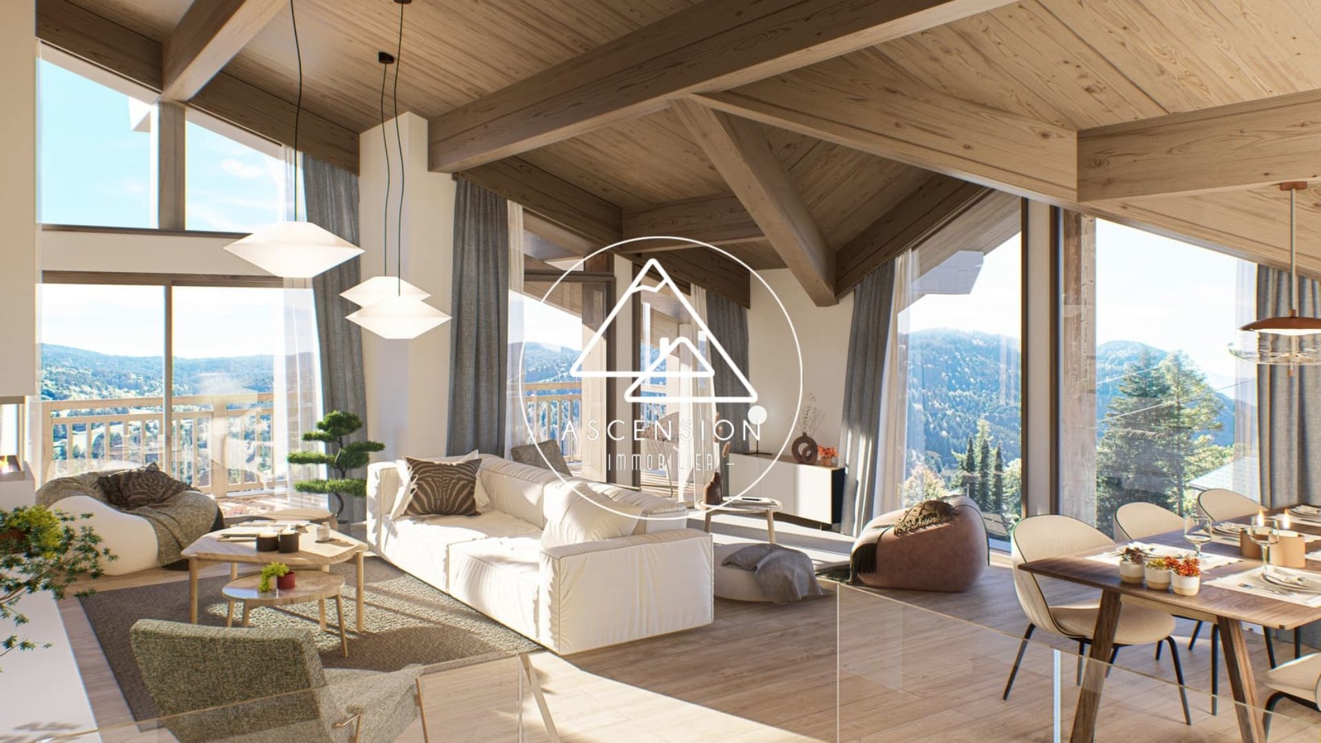 Superbe chalet neuf de 5 chambres aux Gets